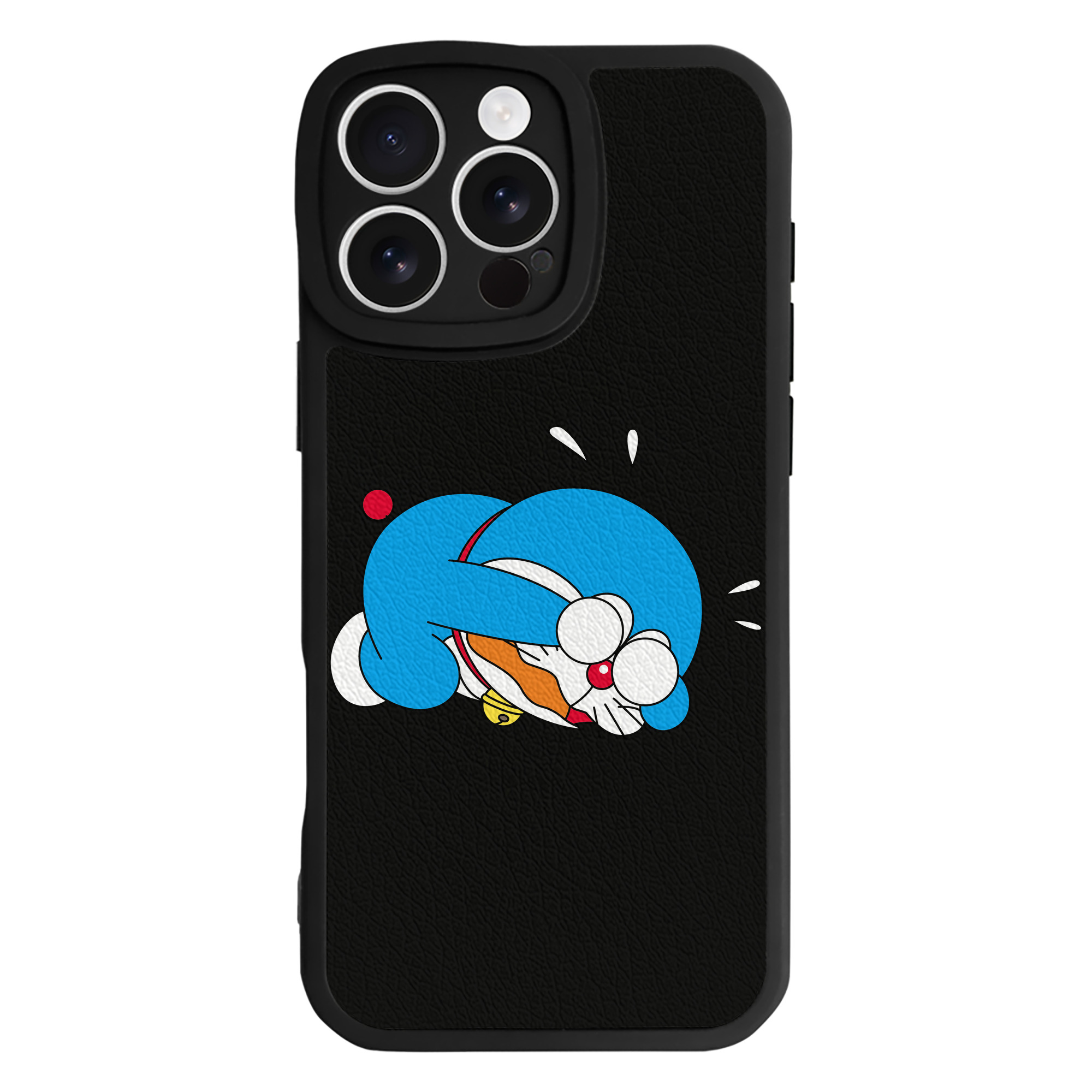 （画像用） ドラえもん Doraemon 【iPhone 16シリーズ対応】シリコンスマホケース（レザー調） 材質：シリコン